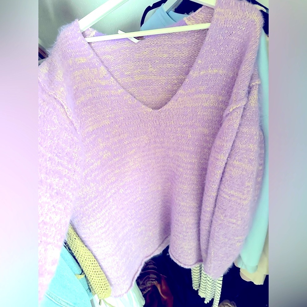 FREE PEOPLE KNIT V-Neck Sweater - Picture 4 of 7